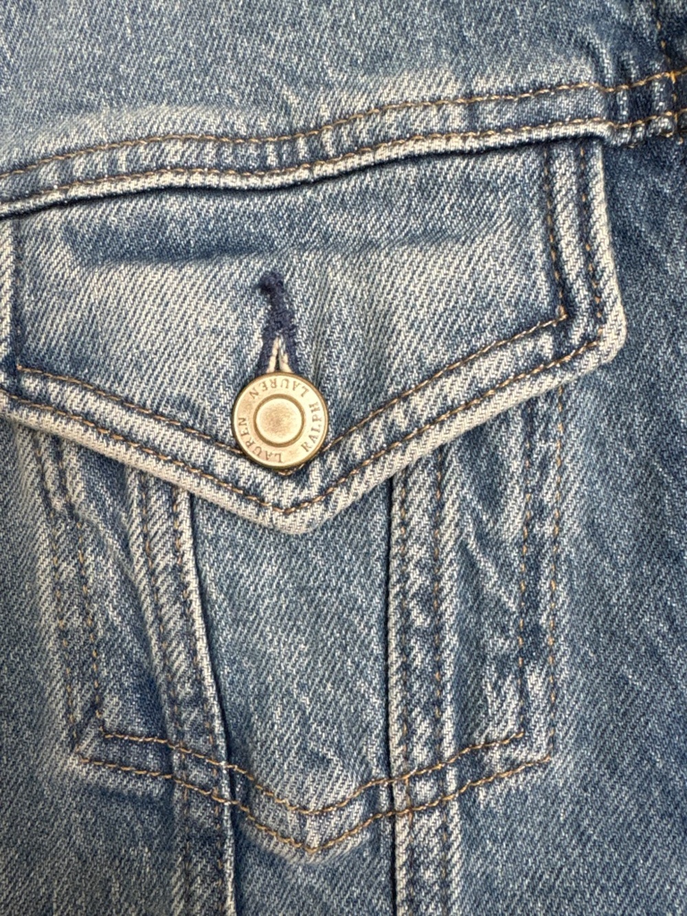 Ralph Lauren classic light blue denim jacket - Picture 3 of 5